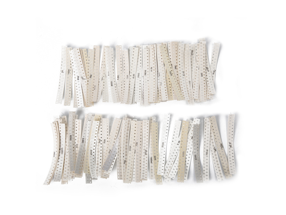 Kit de Resistências Smd 0603 1800 Peças 90 Valores 1/10w 1% Componentes Eletrônicos