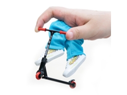 Primerox conjunto de Brinquedo de Scooter de Dedo Seguro Educativo Divertido Mini Brinquedo Preto