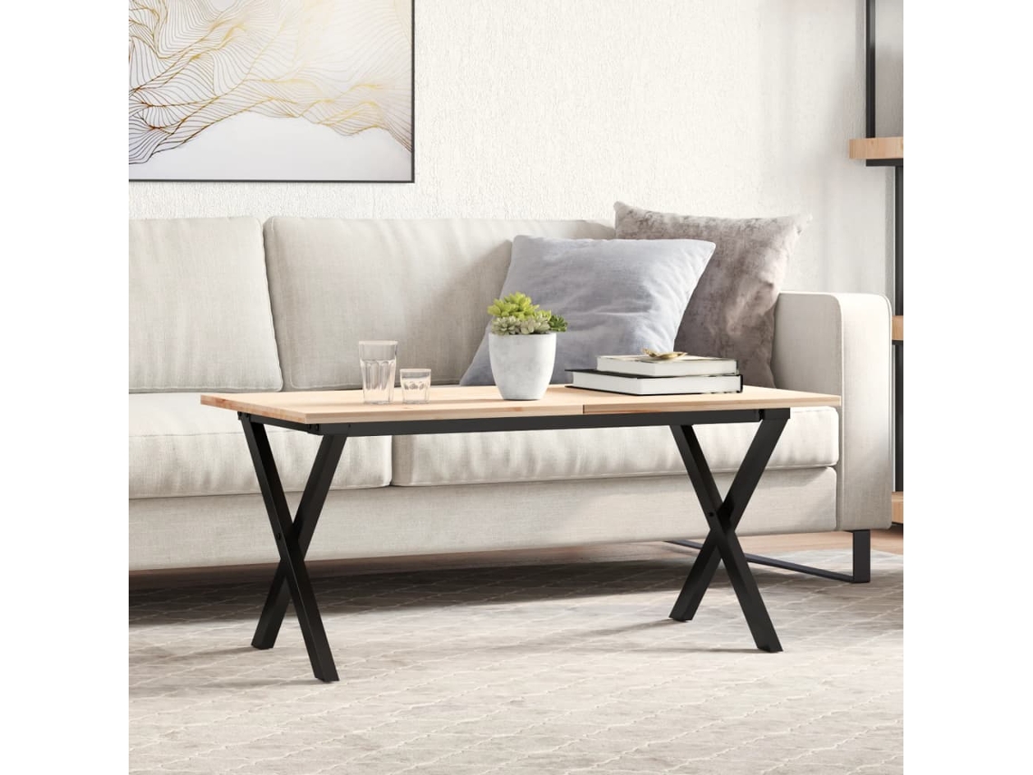 Vidaxl Pernas Para Mesa De Centro Estrutura Em X Aço
