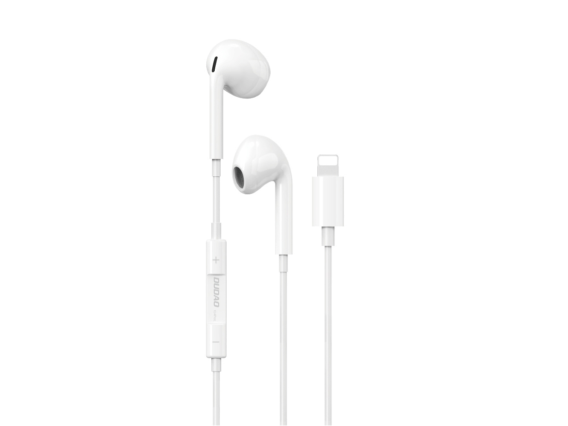 Fones De Ouvido In-ear Dudao X14prol-w1 Com Conector Lightning - Branco