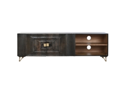 Móvel De Tv Home Esprit Preto 160 X 40 X 50 Cm