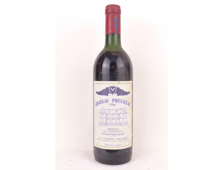 Vinho Tinto CHÂTEAU PREUILLAC 1986 (75 cl - 1 unidade)