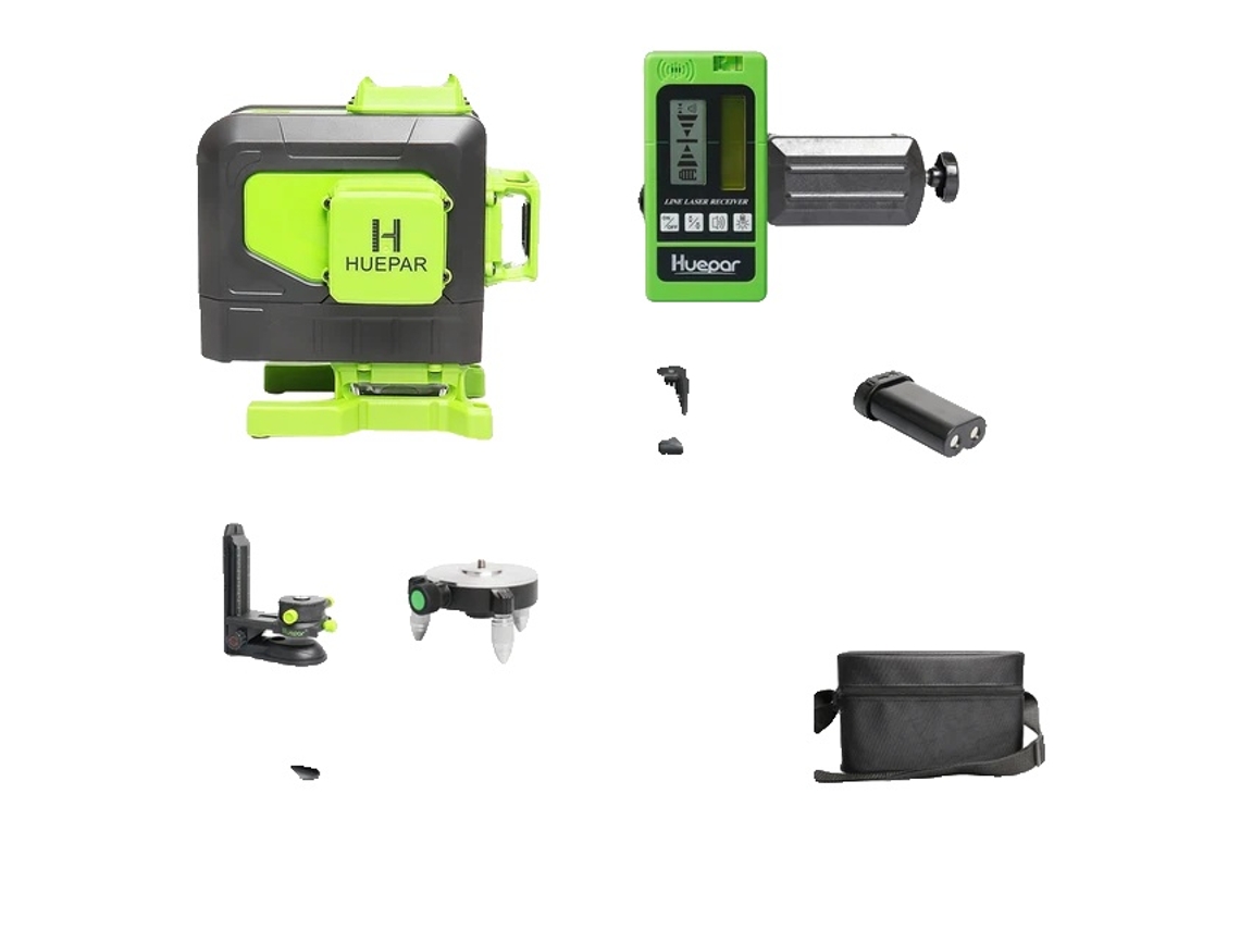 Nível A Laser, Linhas De Feixe Verde, Controle Remoto,receptor De Nível A Laser