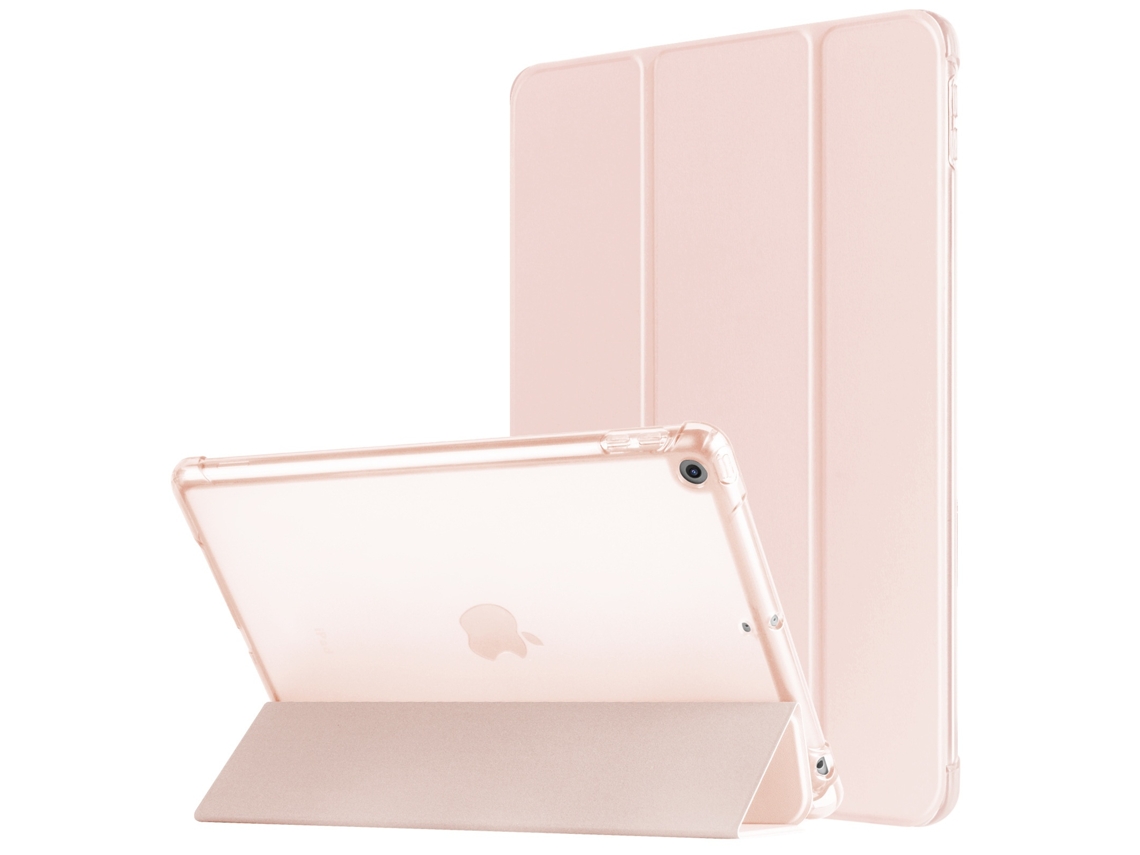 Elysve Capa Protetora Para Ipad Pro 11 Polegadas 2024 Tpu Com Slot Para Caneta Ouro Rosa
