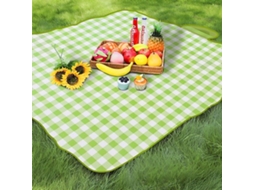 Solidchoice - Picknickdeken, 300 X 200 Cm, Opvouwbare Strepen, Waterdicht, Draagbaar, Extra Groot Stranddeken, Campingdeken, Zanddicht, Geïsoleerd, Me
