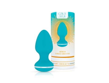 Vibrador Cala Azul Bujão Anal Branco CALA AZUL