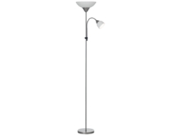 Luminária Chão Sala Estar 2 Lâmpadas Base Metálica 179cm