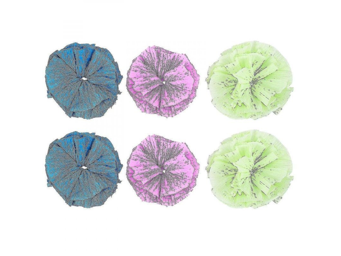 2026 6 Bolas de Papel Coloridas para Gatos Brinquedos Interativos de Mordiscar com Som Crujiente 4,5x4,5x4,5cm como Se Muestra