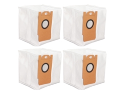 Sacos Poeira Primerox para aspirador de pó Lydsto R1, 4 unidades, eficientes e laváveis.