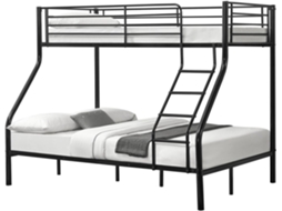 Beliche NEU.HAUS (Preto - Metal - 140x200 cm)