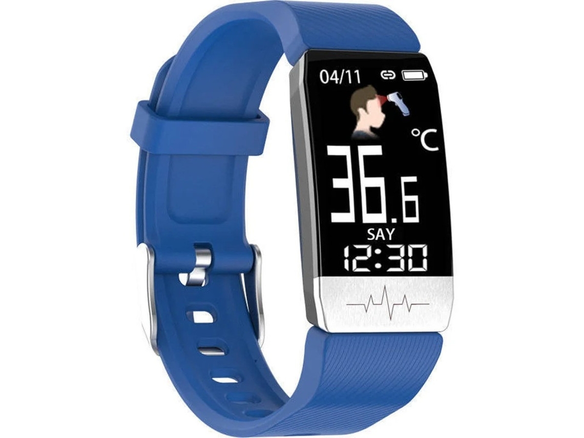 Pulseira Fitness Ip68 Água Resistente Hr Monitor Smartwatch Ecg Ppg Atividade Tracker Hr Pedômetro Relógio Esportivo Bestvite (Azul)