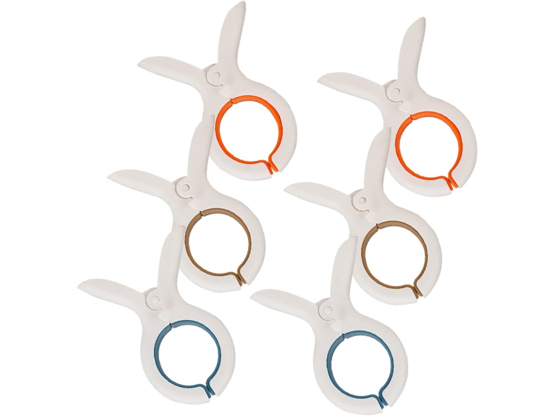 Conjunto De 6 Prendedores Roupa Antiderrapantes Alipis Para Colchas, Prendedores De Plástico À Prova Vento Para Secar