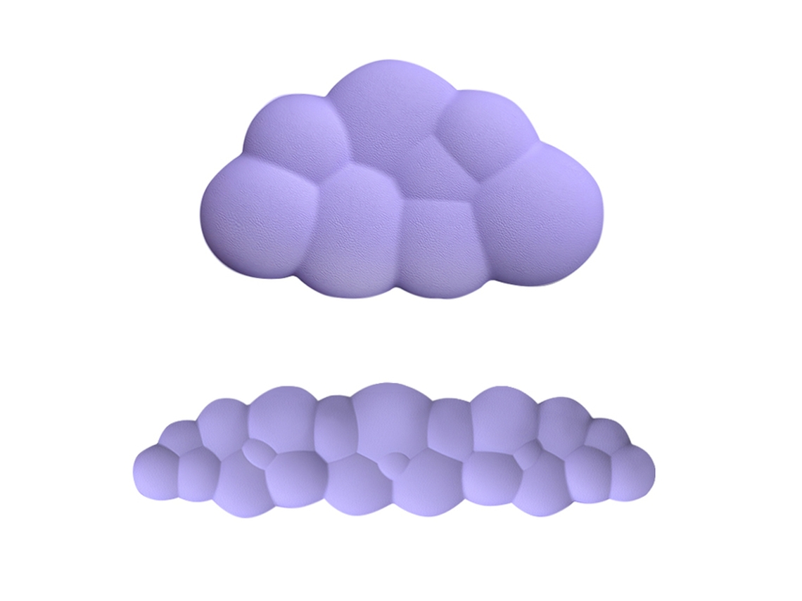 Conjunto De Teclado, Mouse Pad E Apoio Para Pulso Cloud Slowmoose (roxo)
