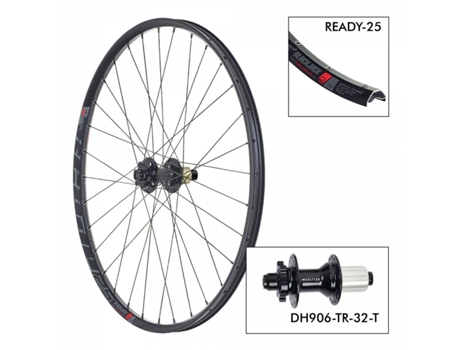 Roda Da Bicicleta BLACK JACK T. Ready25 32H Dh906Tr 12X142