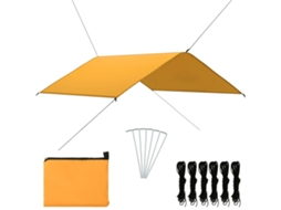 Vidaxl Lona De Exterior 4x4 M Amarelo