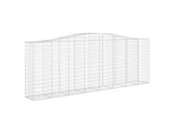 Gabion Basket, Gabion Baskets Vidaxl Prateado Ferro (400 X 50 X 140/160 Cm)