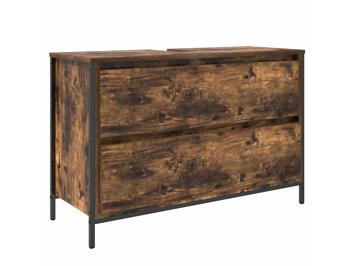 Armário para Lavatório com Gavetas Carvalho Defumado 90x34,5x60 Cm MAISON EXCLUSIVE