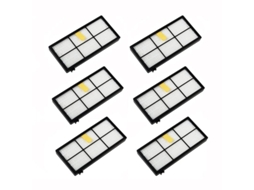 8 filtros HEPA de reposição compatíveis com série Roomba 600, modelos 605, 610, 620, 650, 660, 680 | S/MARCA
