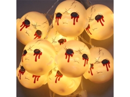Laxiscreed Luz De Cordão Led Fantasma 9,8ft Com 20 Luzes Brancas Quentes Para Festas De Halloween