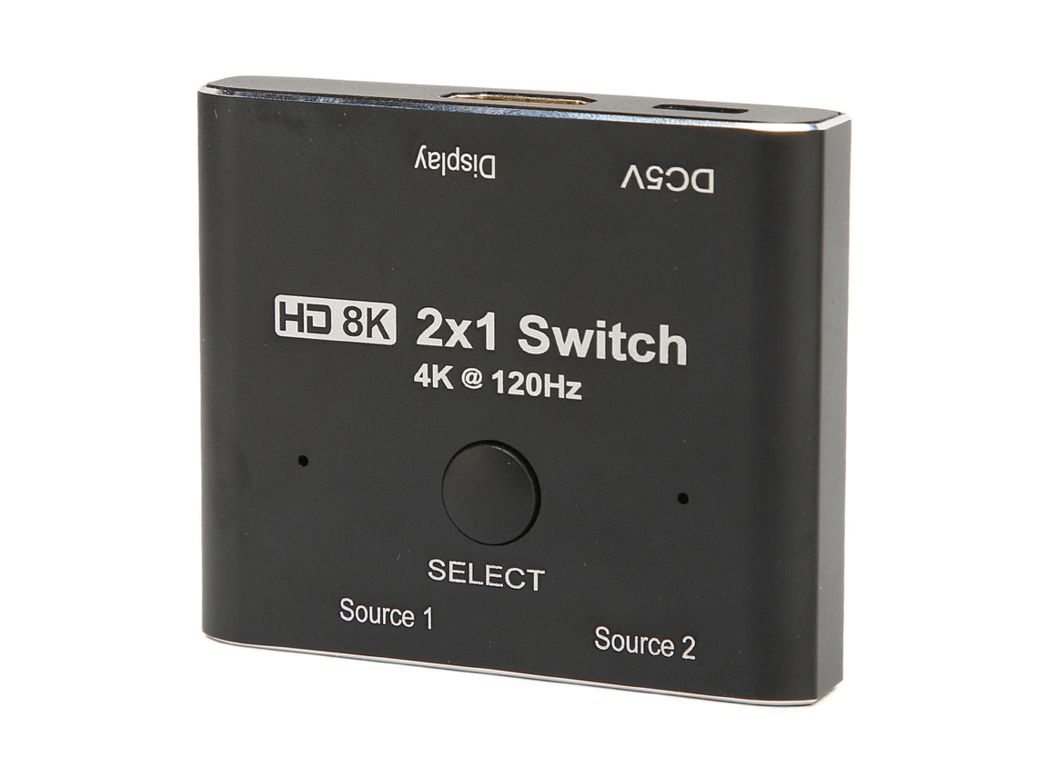 Aetheria comutador de Interface Multimídia Hd 2.1 2 Vias 8k 48gbps para Xbox Ps5 Liga de Alumínio