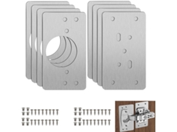 Placa De Reparo De Dobradiça, 9 * 4, 7 Cm, Aço Inoxidável, Para Armários De Cozinha E Móveis, Com Parafusos