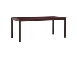 Vidaxl Mesa De Jantar 180x90x73 Cm Madeira De Pinho Castanho-escuro
