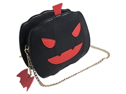 Bolsa Transversal Halloween Abóbora Mochila De Mensageiro Ombro Com Corrente Para Mulheres Meninas Crianças