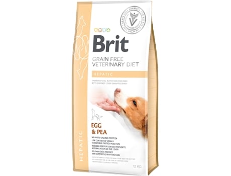 Brit Veterinary Diet Dog Hepatic Grain-Free Egg & Pea 12 kg