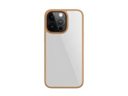 Capa Para Iphone 15 Pro Com Acabamento Galvanizado