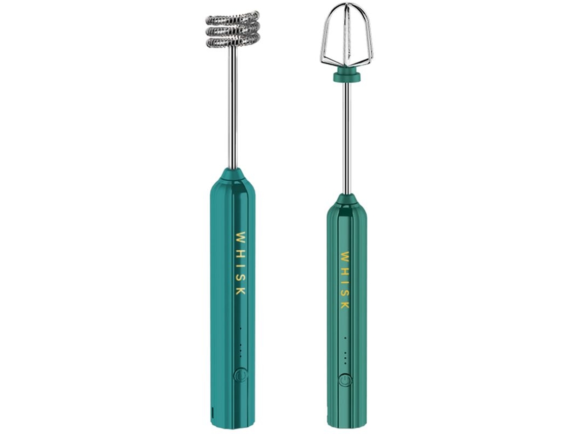 Batedor De Ovos Elétrico Recarregável Usb, Manual Ovos, Café, Misturador, Agitador Doméstico, Espuma, Verde