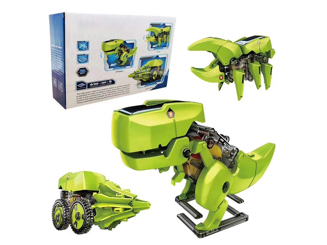 Primerox brinquedos de Dinossauros Montáveis Diy Solar Educativo para Crianças Presente de Aniversário