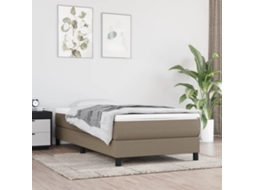 Vidaxl Colchão Molas Ensacadas Firmeza Média 120x190x20 Cm Tecido Cinza-acastanhado
