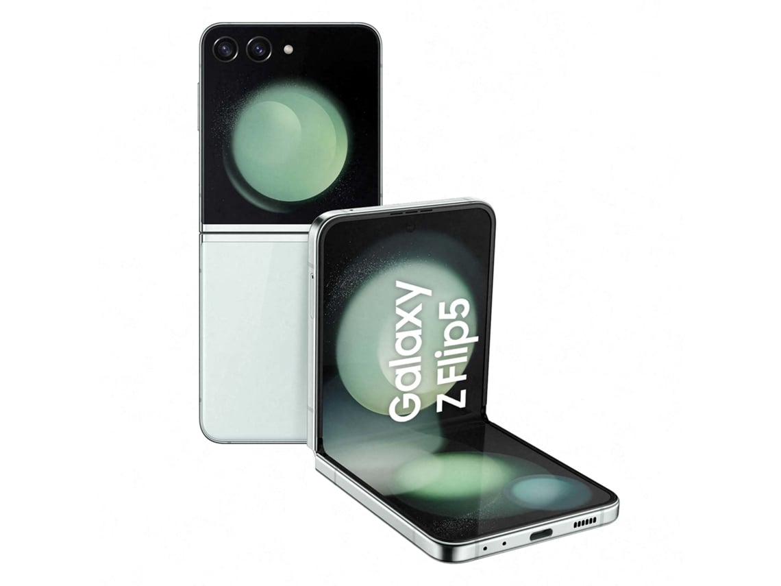 Smartphone SAMSUNG Galaxy Z Flip5 Sm-F731B 17 Cm 6.7 Dual Sim Android 13 5G Usb Type-C 8 Gb 256 Gb 3700 Mah Azul Menta