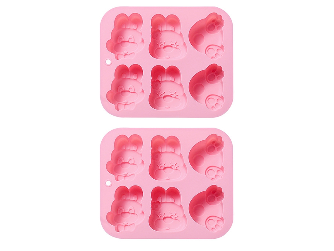 Molde de Silicone com Formato de Coelho para Bolos e Chocolates RNEMITERY