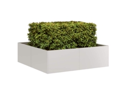 Vidaxl Vaso/floreira 100x100x30 Cm Aço Inoxidável