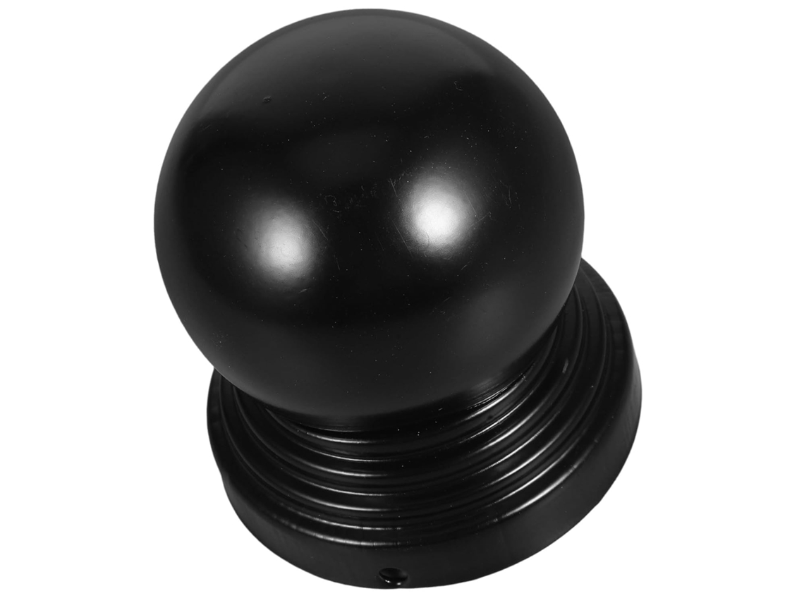 Inoomp Tampas de Cerca Metálicas Pretas de 90mm, Tampas Decorativas Esféricas de Ferro para Postes, Capas Protetoras e CHABERLU
