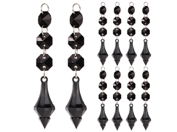 Baok-DIY Pingente de Bola de Acrílico Transparente para Pendurar, Acessório Ornamental (m)
