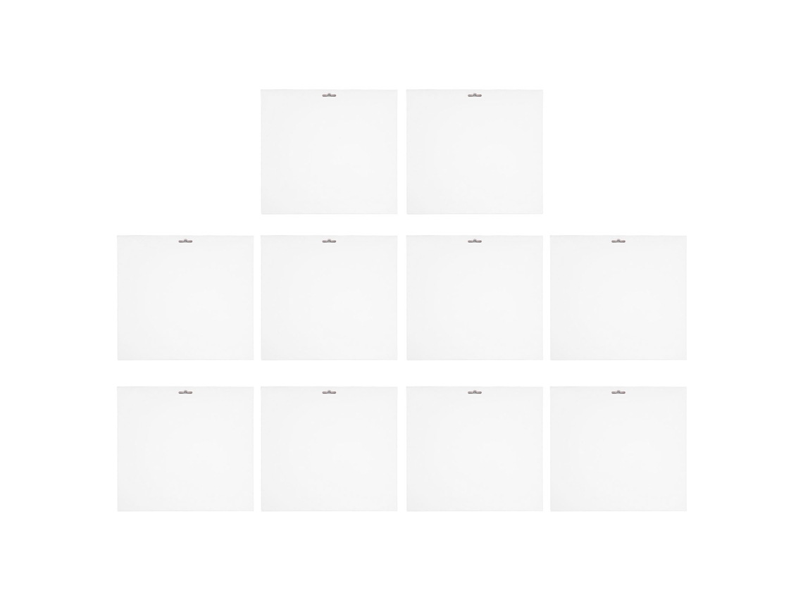 Aetheria 10 Capas Protetoras de Papelão Branco para Discos Lp 12 Polegadas Resistentes À Poeira e Seláveis