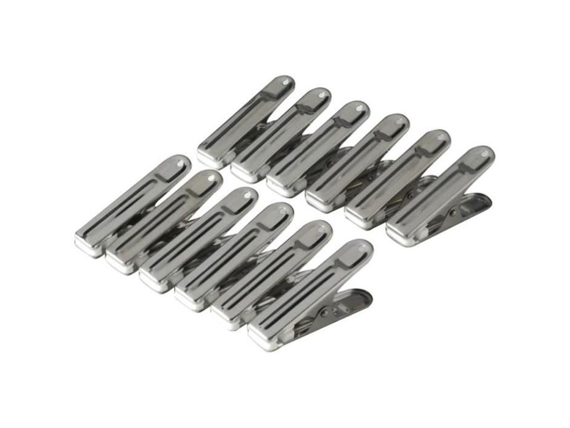 Prendedores De Roupa Em Aço Inoxidável X12 Metaltex