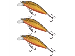 Isca Artificial Minnow 3pcs Anzol Duplo Sinking 6
