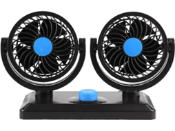 Ventilador De Carro Com Rotação 360°, Circulador De Ar Compacto E Ajustável Em Pp, Silencioso, Com Uma Cabeça, Elétrico