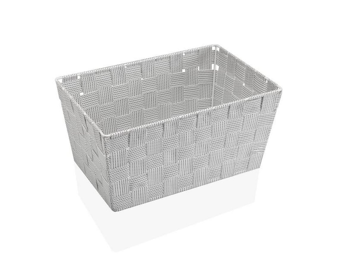 Cesta Multiusos Têxtil Branco