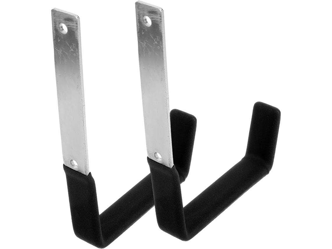 Conjunto De 2 Ganchos Parede Reforçados Para Garagem, Com Suporte Fixa
