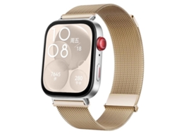 Bracelete para Huawei Watch Fit 4 Pro / Fit 4 / Fit 3 XIAOMOYU metal milanês magnético dourado (46mm)