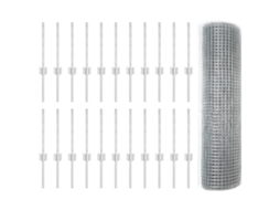 Conjunto 1 Cerca Externa Vidaxl Prateado Aço (50 X 0,4 M)
