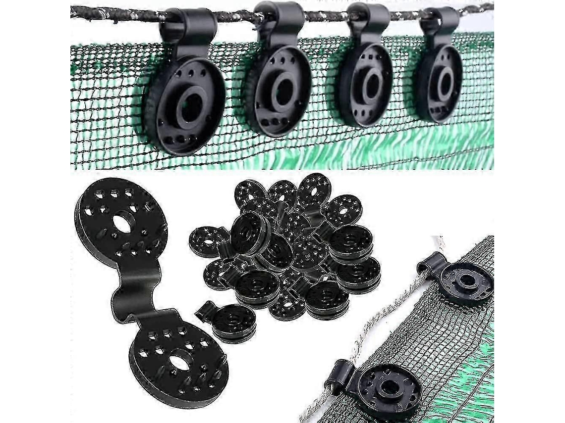 Clipes De Tela Sombreadora Com Trava, Plástico Resistente, 100 Unidades100pcs