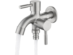 Torneira De Jardim Com Saída Dupla 1/2 Polegada Para Uso Externo -