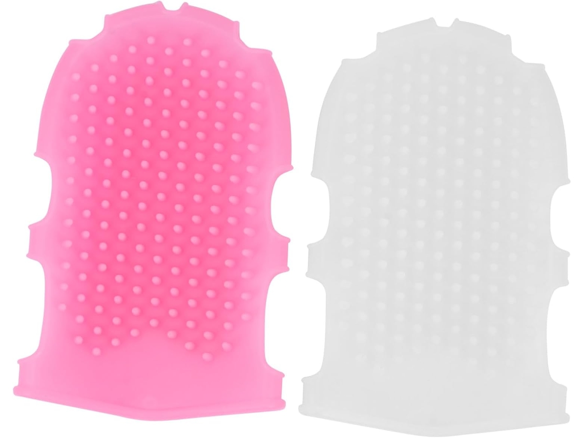 Conjunto De 2 Escovas Massagem Corporal Silicone, Ferramenta Segura E Portátil Para Banho Spa, Esfoliação E Limpeza