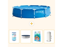 Intex Piscina Com Estrutura Redonda - 366x76 Cm - 5-peças S126