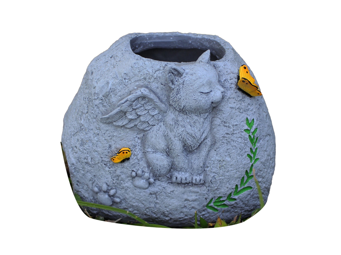 Vaso de Suculenta Primerox com Forma de Gato
